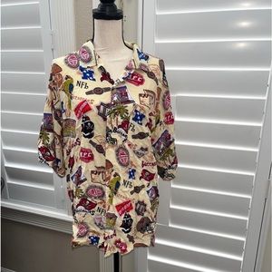 Rare collectible Buccaneers NFL button down shirt